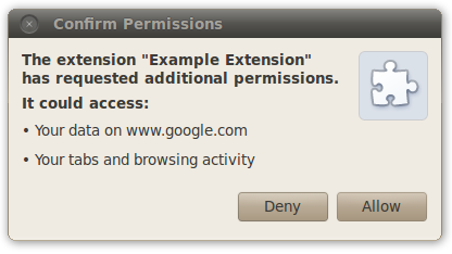 example permission confirmation prompt