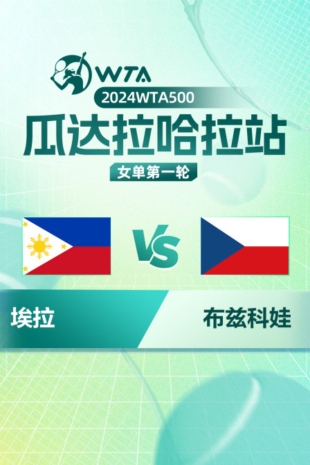2024WTA500瓜达拉哈拉站 女单第一轮 埃拉VS布兹科娃