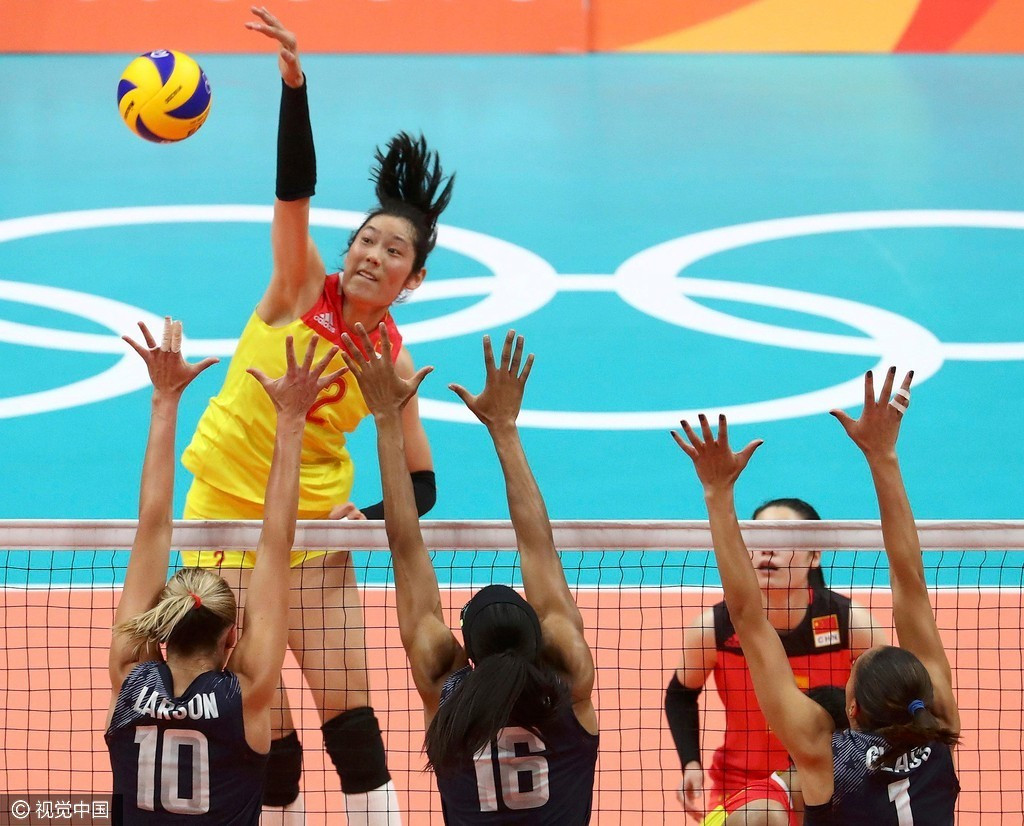 中国女排1-3遭美国逆转 2胜3负小组第四进八强