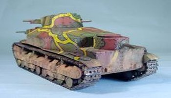 九五式(重型)双炮塔坦克是试制一号战车改装九一式的改造型.