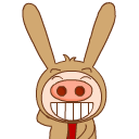 兔逗:郑州果园工社动画有限公司原创的动漫形象.