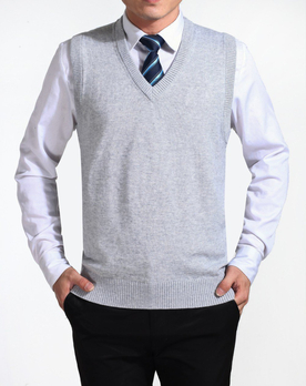 <em>恒源祥</em> 2013秋冬 羊毛背心<em>男马甲</em> 男士中年针织