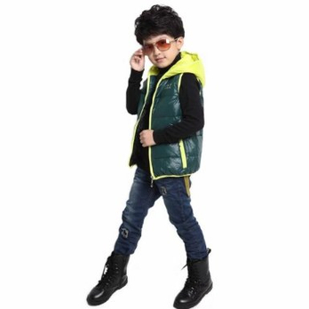 英凡依童 2013秋装新款<em>羽绒马甲童装</em> 加厚凉皮