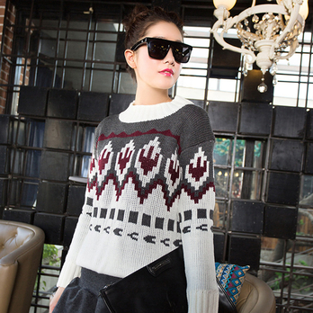 猪猪的店 CUTIEPIGIE 几何复古风钩花加厚加密