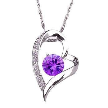 贝美芬 925纯银项链 真爱永恒 八心八箭瑞士钻