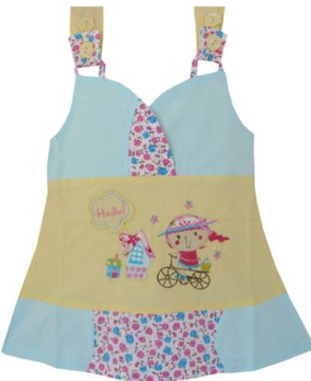 Sunboree 金宝贝 纯棉 热卖 <em>女童 连衣裙</em> <em>蓝色</em> 卡