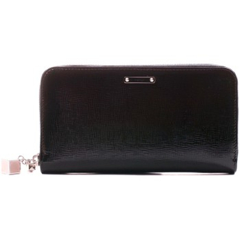 FENDI <em>芬迪 女士</em>黑色漆皮长款<em>钱包</em>钱夹 8M02