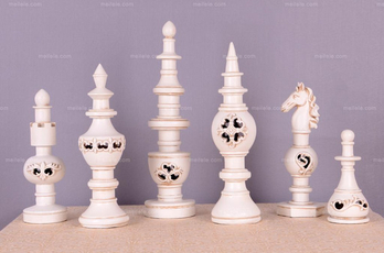 白色国际象棋摆件马头客厅摆饰 - 工艺摆设\/家