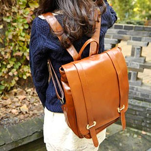 复古英伦学院风<em>初中</em>学生<em>书包</em>韩国<em>双肩包</em>PU皮