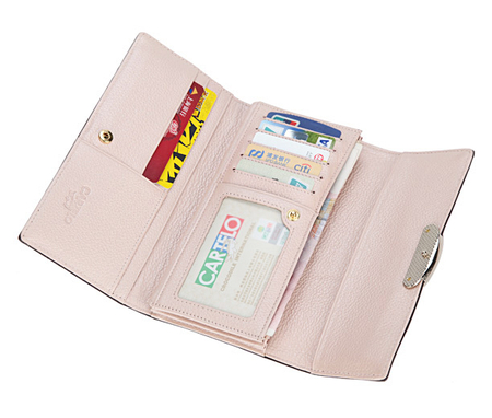 <em>卡帝乐鳄鱼女士钱包</em>CBC081075-12P(粉色)