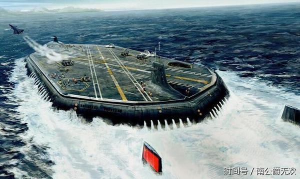 载机500架,排水量60万吨,中国浮岛航母能顶5艘
