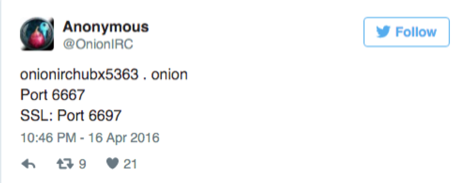 OnionIRC－一个基于Tor网络的匿名聊天软件