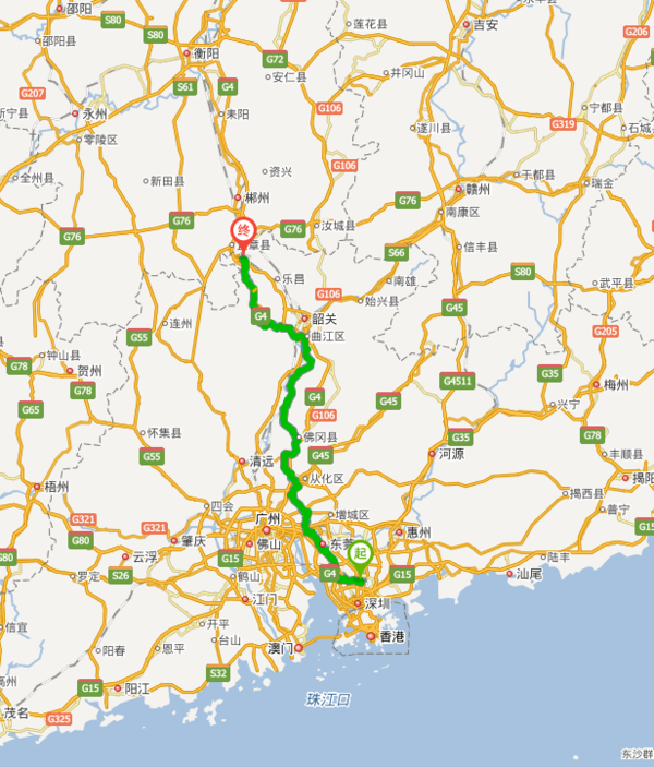 观澜汽车站到乐昌坪石走国道怎么走_360问答