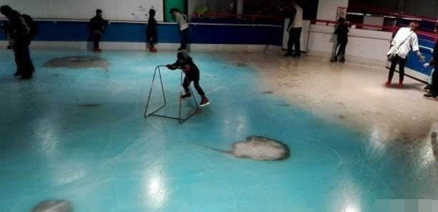 为了吸引游客的关注，商场打造真鱼溜冰场，游客看后感觉不可思议