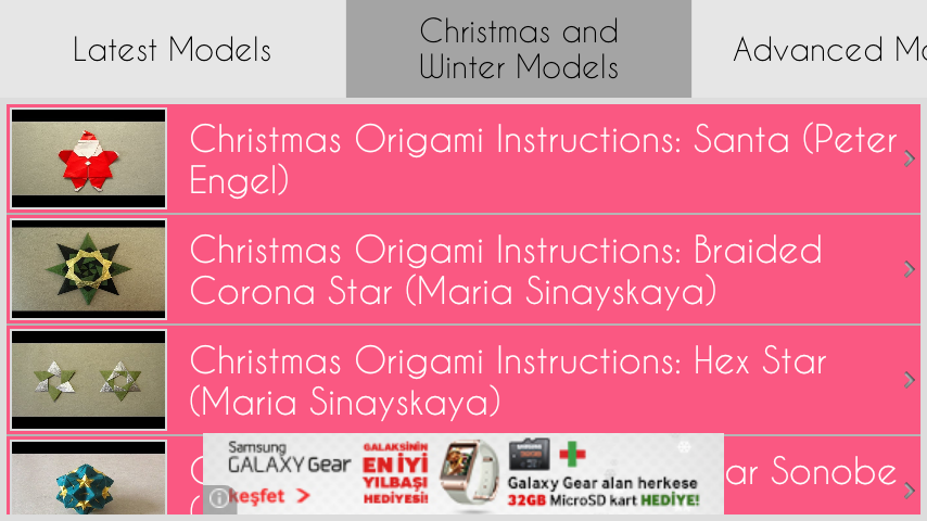 Origami Tutorials HD截图2