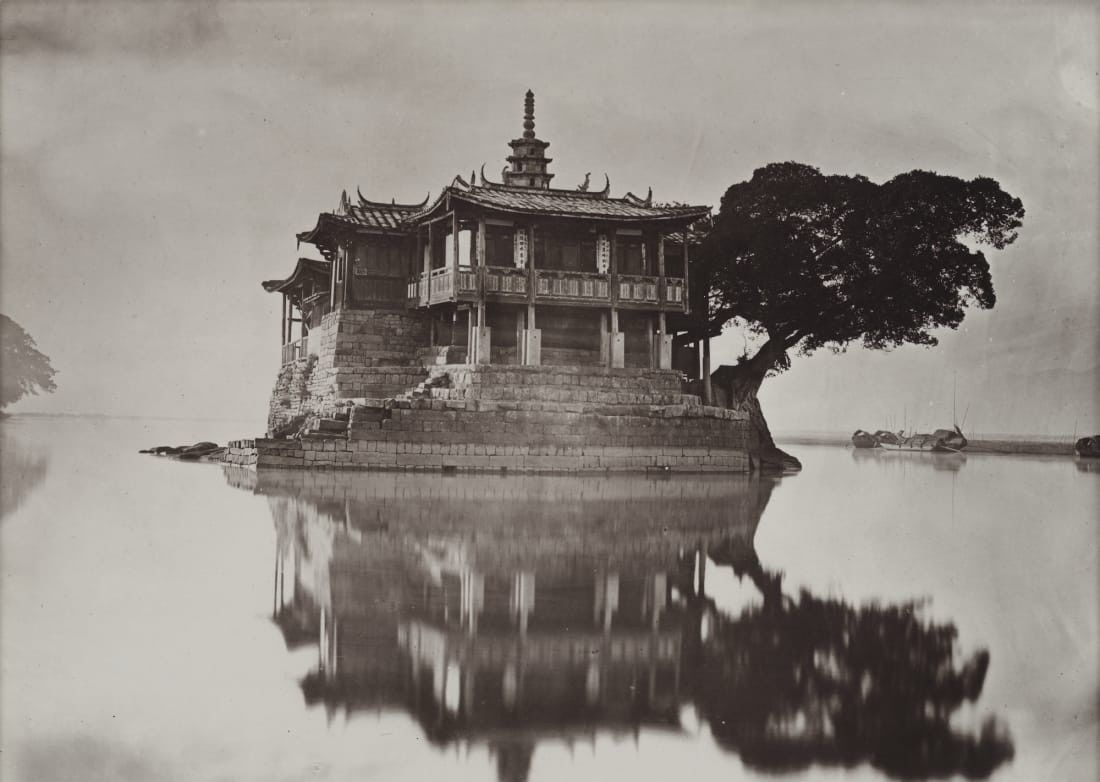 珍贵的19世纪清朝的老照片,风景优美,老百姓贫