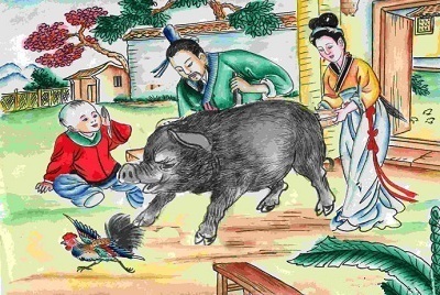 曾子杀猪的故事