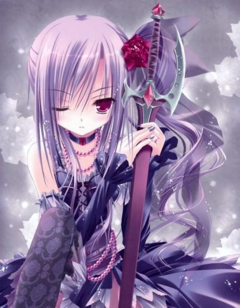 求红发红眼和紫发<em>紫眼</em>的动漫<em>少女</em>。速求。_3