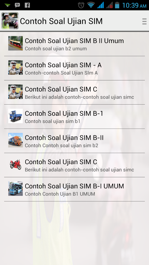 Contoh Soal Ujian SIM截图1