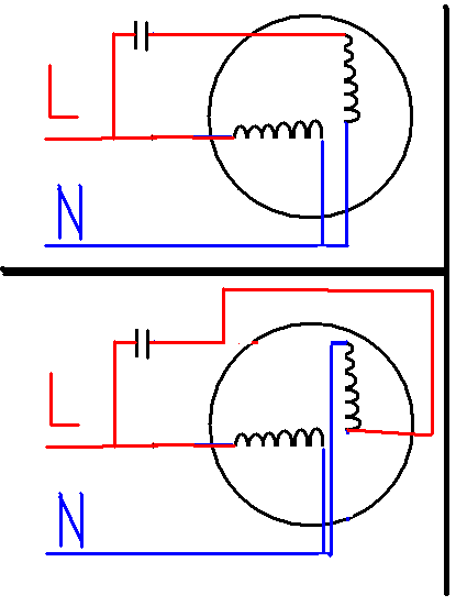 电机四根线出接电容220V的怎么接_360问答