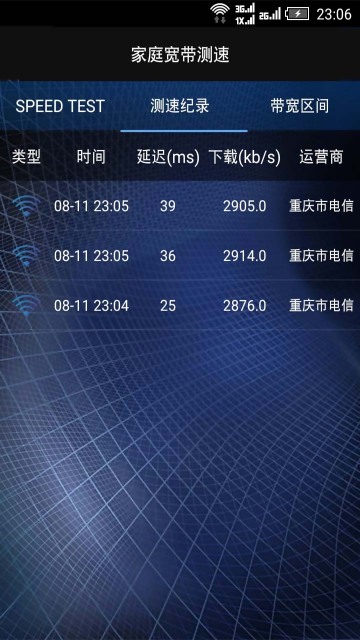 家庭宽带测速截图4