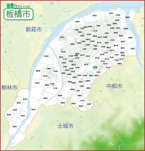 战后延续此名,改为板桥镇.1972年7月1日升格县辖市.