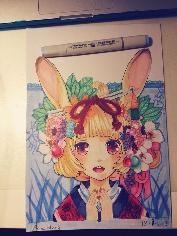 马克笔手绘动漫教程