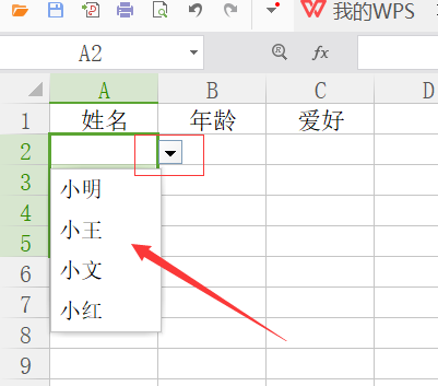 怎样给excel电子表格设置下拉菜单可选项