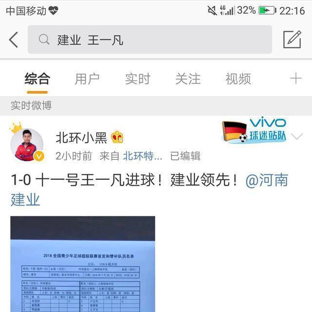 河南建业梯队 U19联赛建业平申花, 建业的希望