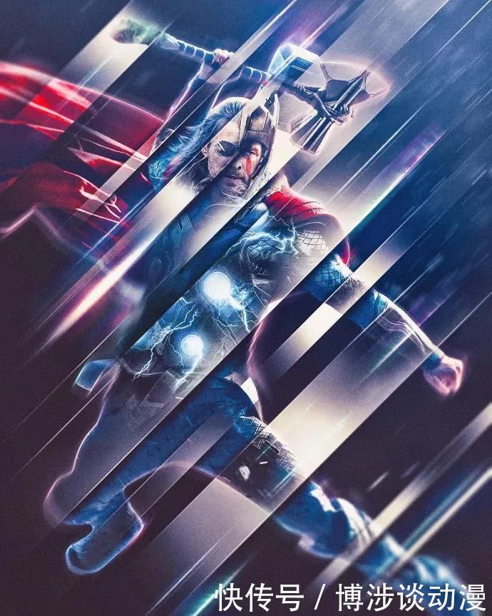 饭制大神为《复联3》雷神、星爵和黑豹设计全