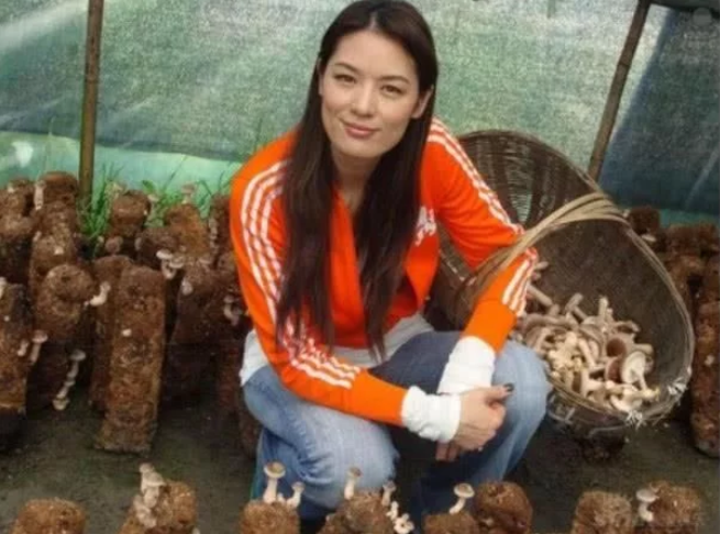 她被称为中国第一美人，和大15岁央视知名导演闪婚，被小三插足后隐居山中卖香菇