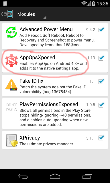 AppOpsXposed截图1