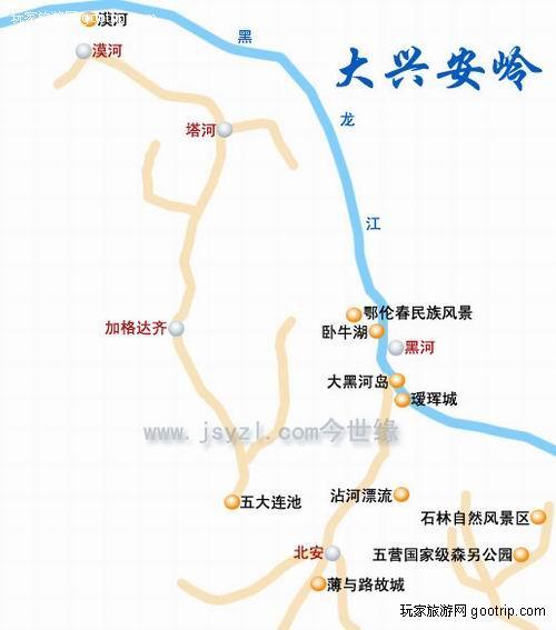 景点概括 位置:大兴安岭地区位于祖国最北部边陲,东与小兴安岭毗邻