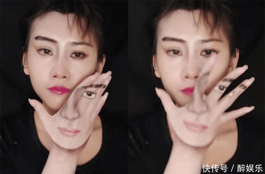 美术生在“手上作画”,放到脸上后变身“许凯”,网友:我酸了! e世博平台
