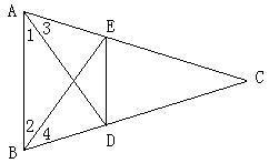 如图ad,be分别是角abc的角平分线,连接de,若角