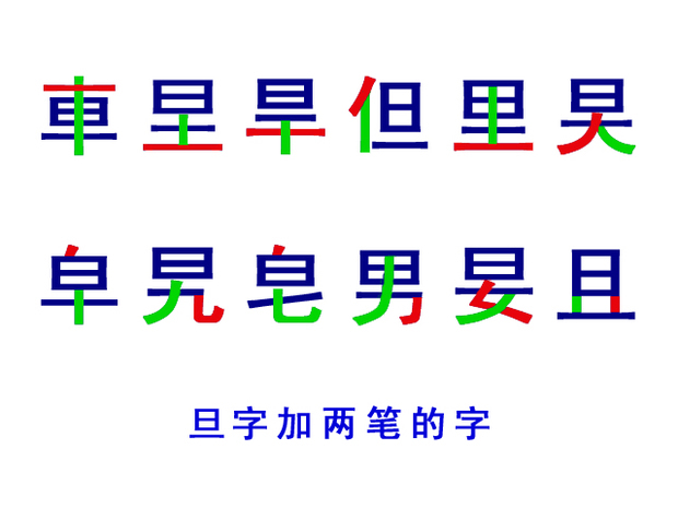 旦加两笔是什么字