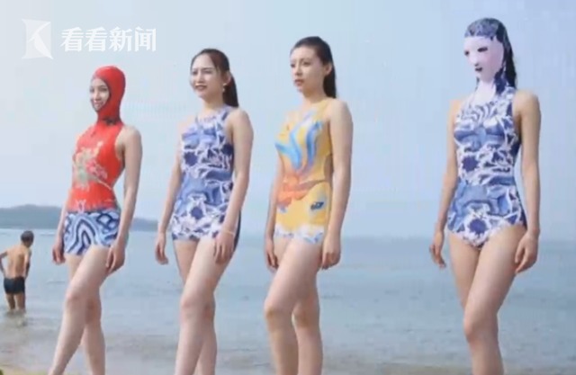 青岛大妈脸基尼出了第七代 美女模特:很时尚啊!