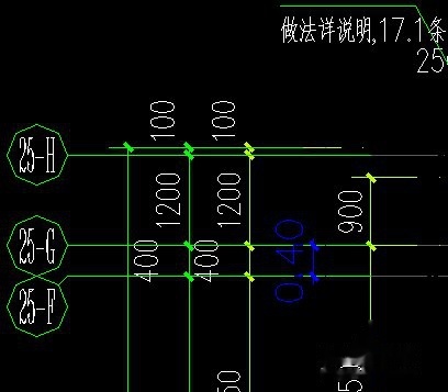 CAD图纸图纸不是1:1,调到正确的尺寸机割线尺寸图片