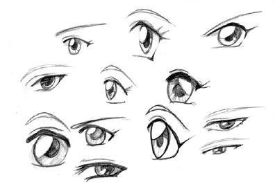 谁能教我怎样画漫画人物的眼睛?_360问答