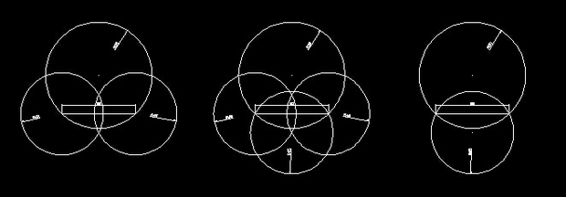 CAD中两圆(R58和R20)相交画一条长度为80的室内设计cad标准v长度图片