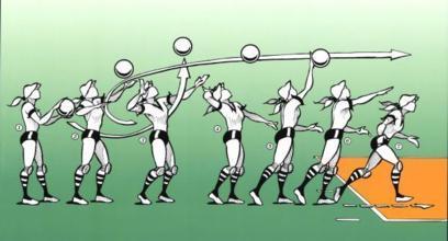 气排球发球手势图_360问答