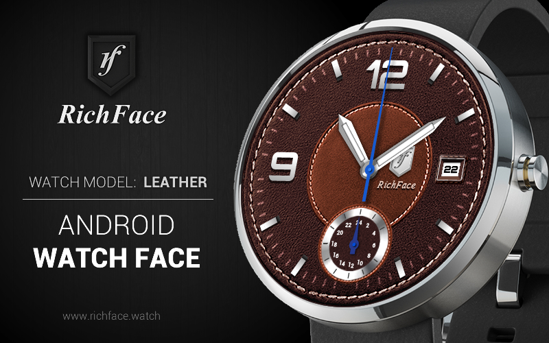 Leather Watch Face截图1