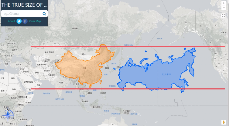 原来世界地图是\＂错\＂的!各国大小真实比例竟是这样