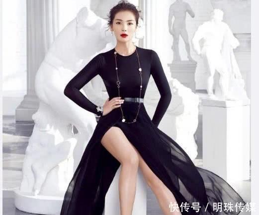 刘涛时尚芭莎的照片,优雅大方,贤妻良母的形象