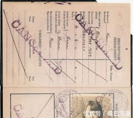 在奥黛丽·赫本的护照本上,有着绝世美颜,从婴
