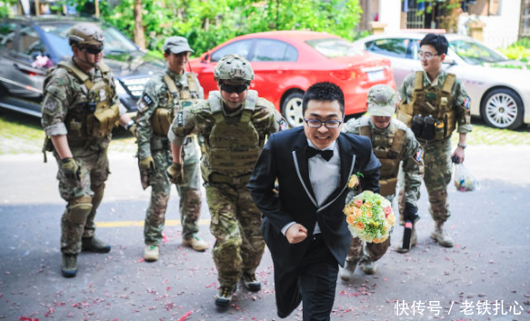 兵哥哥去接亲,侦察兵战友充当伴郎团,新娘和伴娘团欲哭无泪!