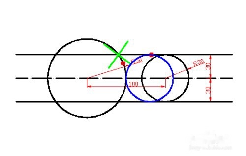 CAD相切圆画法cad存另为pdf格式图片