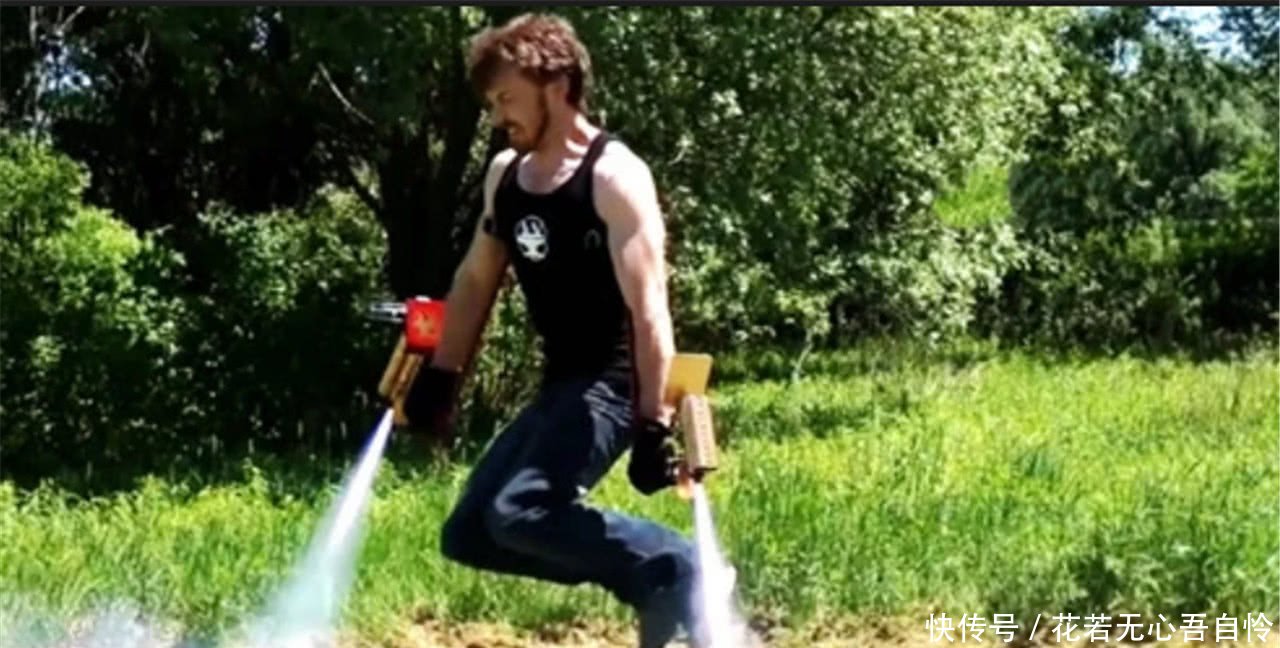 外国大叔自制钢铁侠喷射器,为实现一生的飞行