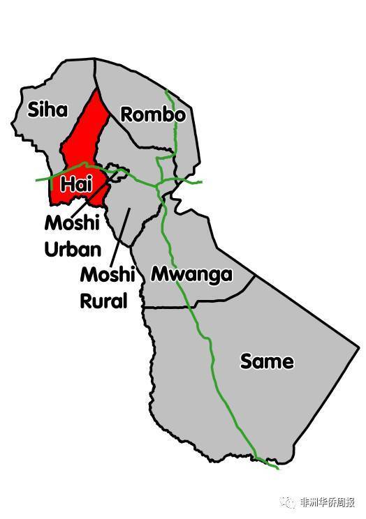 哈伊县位于坦桑北部乞力马扎罗地区