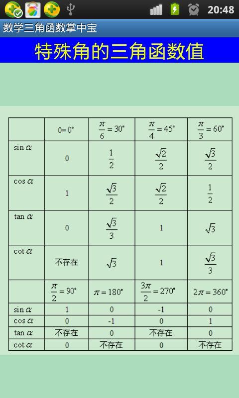 数学三角函数掌中宝下载